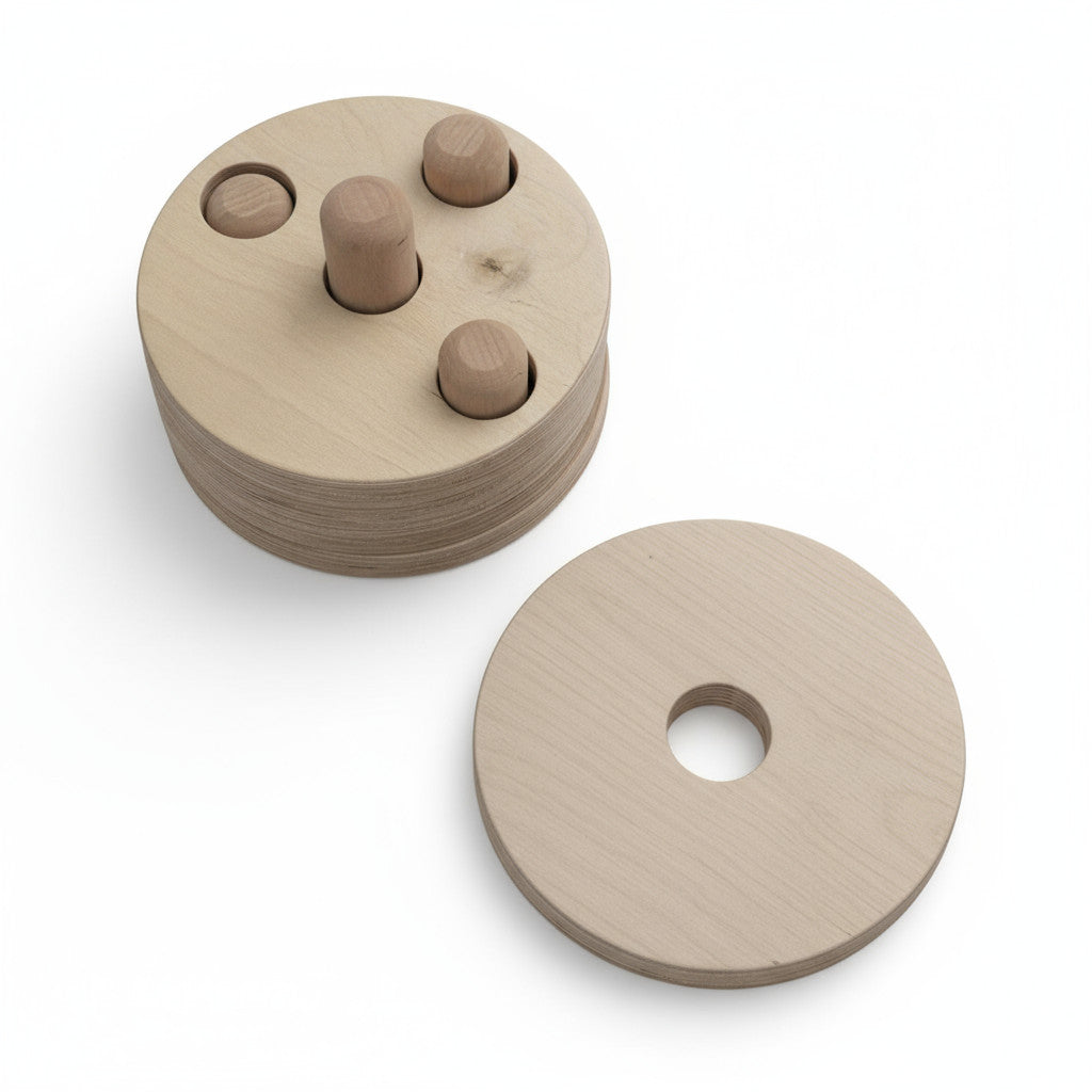 Find the Right Hole Wooden Puzzle Toy | Handmade Montessori-Style Activity for Kids, Nursery Play, Thoughtful Gift - playroom or nursery display idea