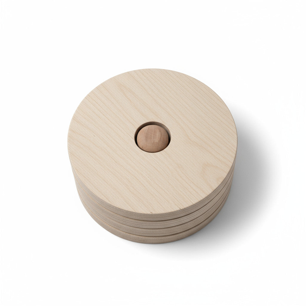 Find the Right Hole Wooden Puzzle Toy | Handmade Montessori-Style Activity for Kids, Nursery Play, Thoughtful Gift - handmade wooden toy detail