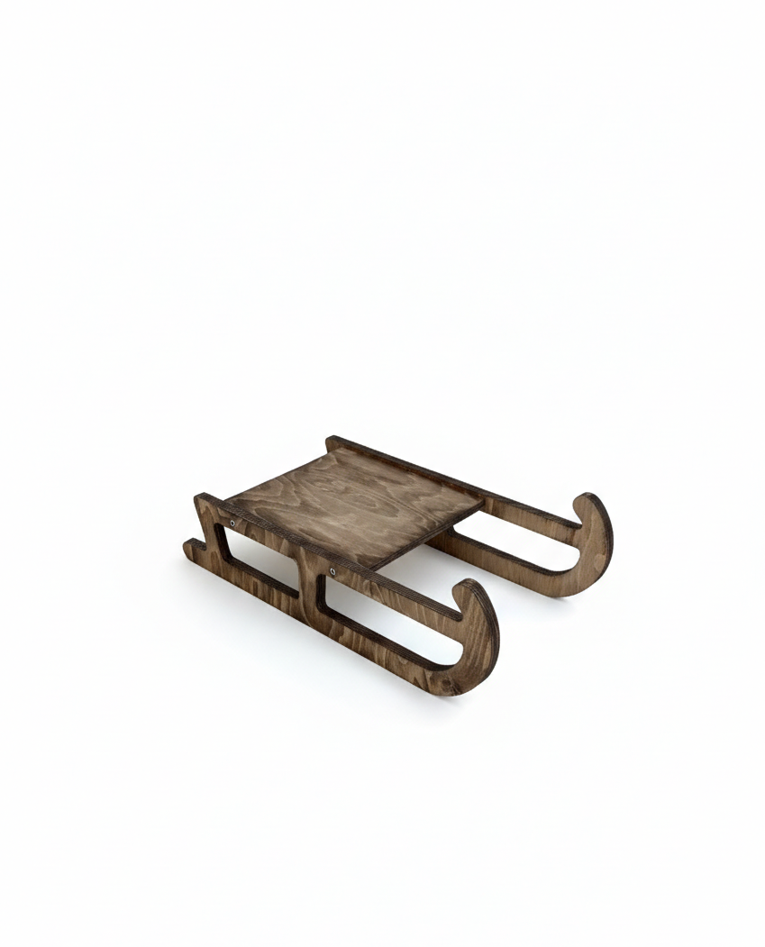 Long Natural Wooden Rocker Chair for Children, 117 cm Handmade Wooden Activity Toy - scale and shape detail
