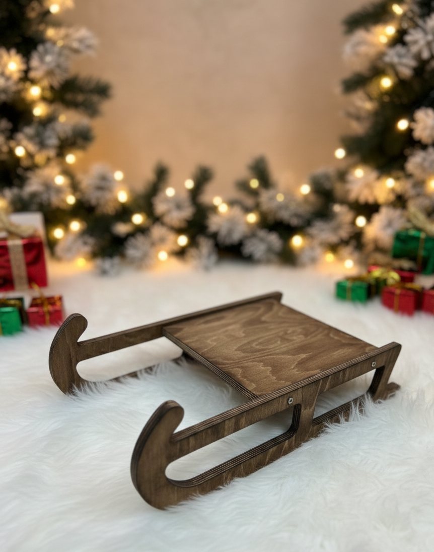 Long Natural Wooden Rocker Chair for Children, 117 cm Handmade Wooden Activity Toy - playroom or nursery display idea