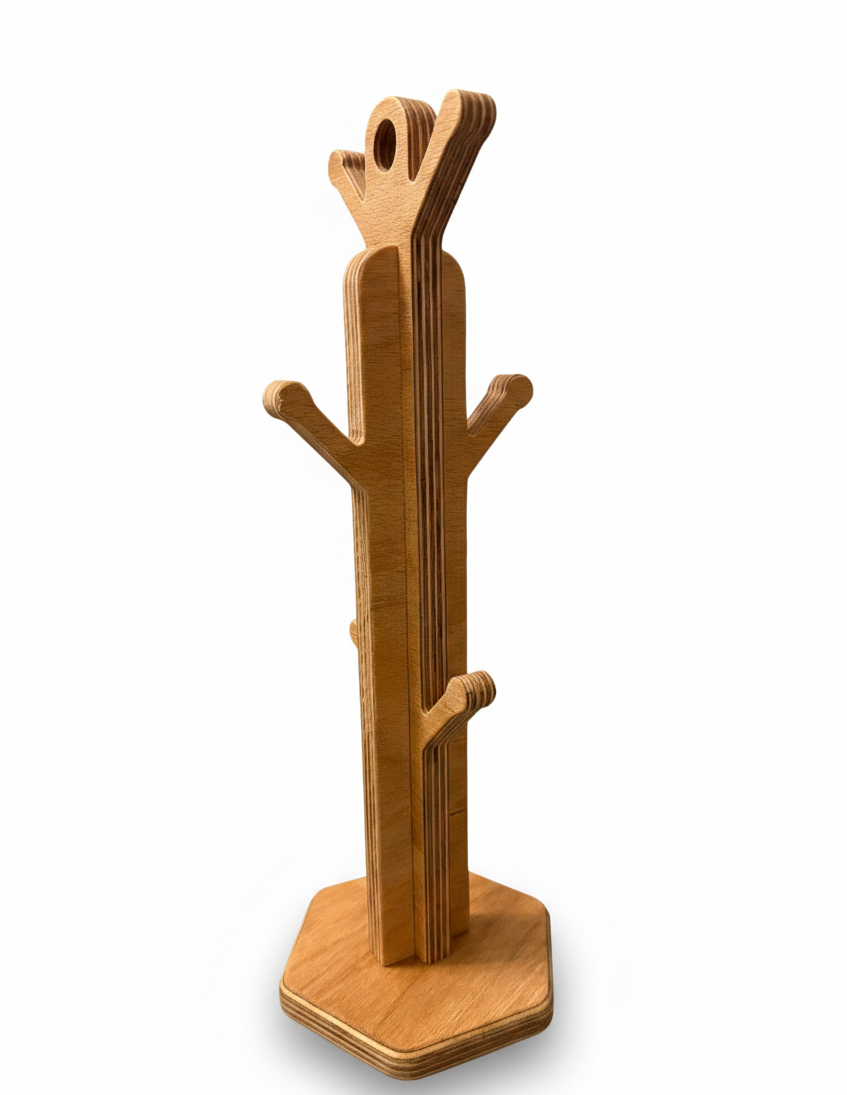 Wooden Desk Lamp Style MDF Table Lamp Decor, Modern Minimalist Accent Light - styled use and display idea