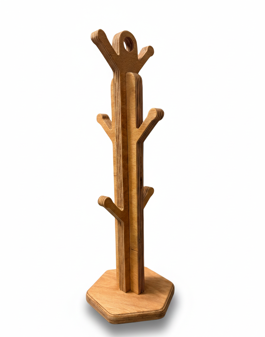 Wooden Desk Lamp Style MDF Table Lamp Decor, Modern Minimalist Accent Light - additional product photo