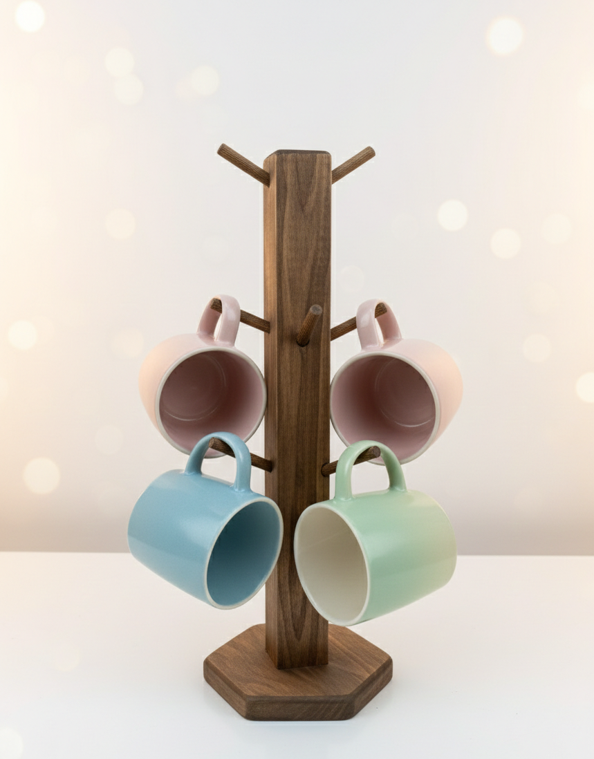Wooden Dog Floor Lamp in Beech | Handmade Decorative Lamp for Nursery or Kids Room - main product view