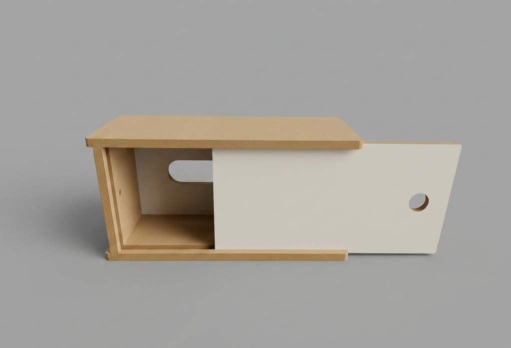Wooden Document Tray Wall Organizer, MDF File Holder for Home Office Storage - styled use and display idea