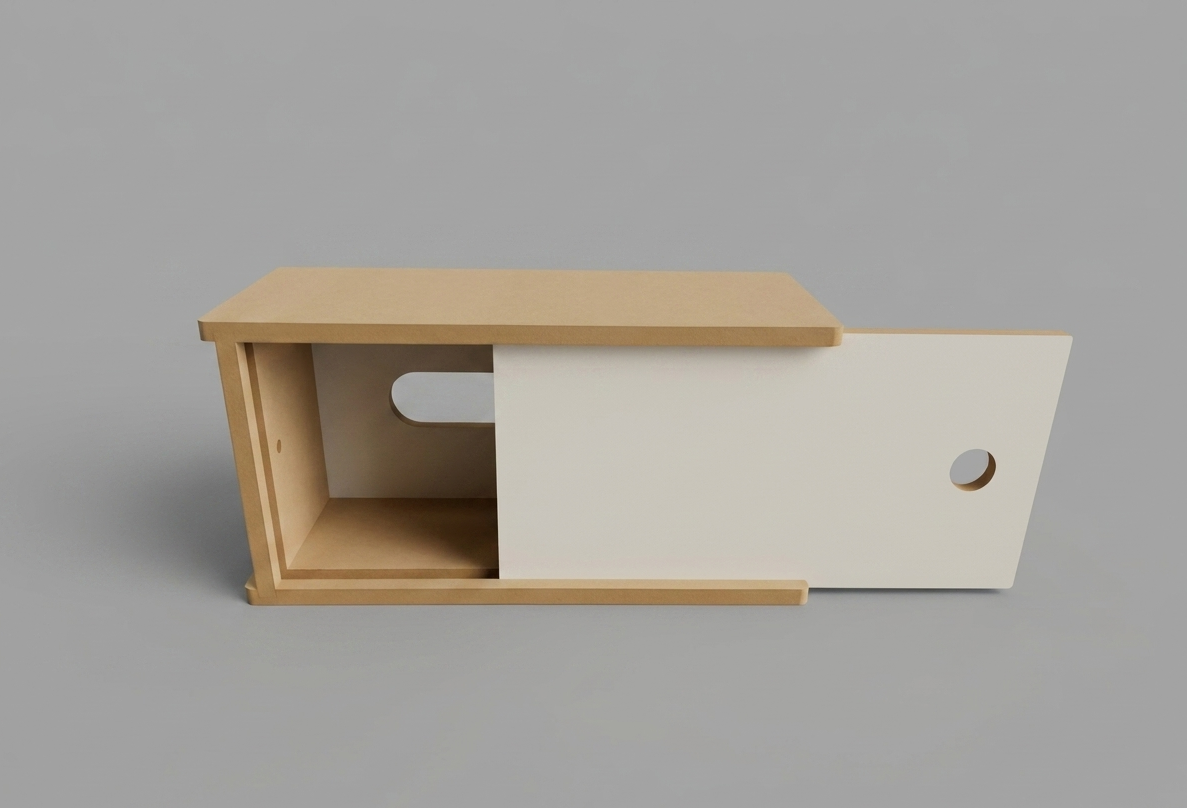 Wooden Document Tray Wall Organizer, MDF File Holder for Home Office Storage - styled use and display idea
