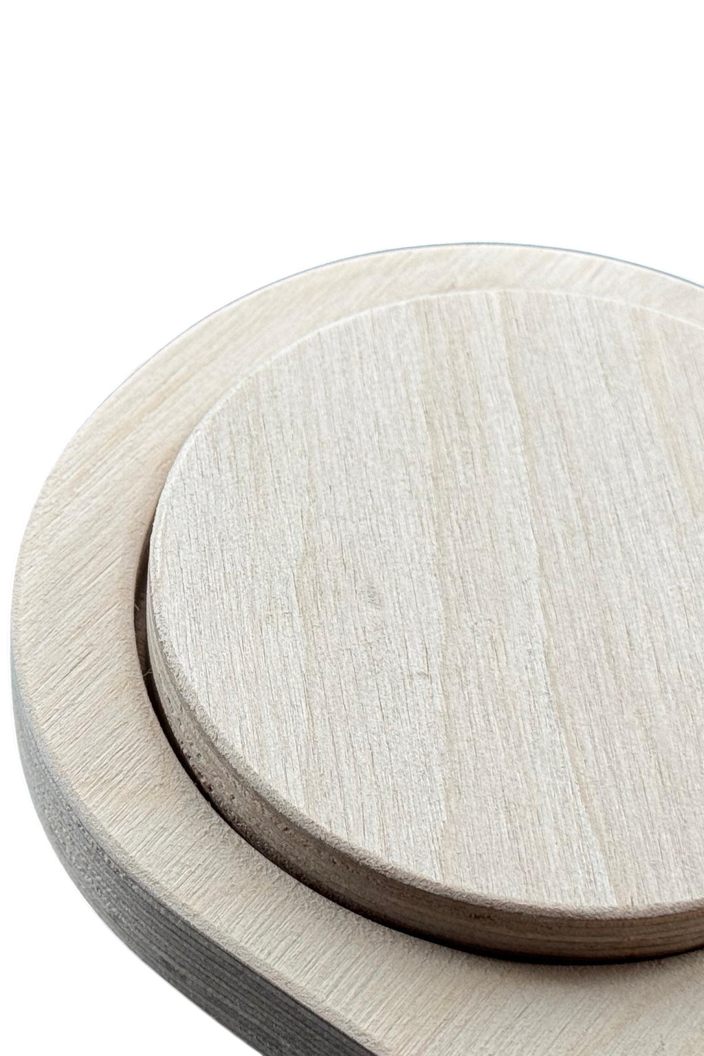 3 Piece Geometry Wooden Puzzle Toy | Hands-On Shape Board for Toddlers | Natural Wood Activity Toy - additional product photo