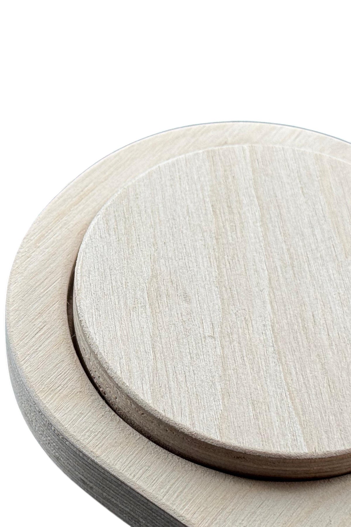 3 Piece Geometry Wooden Puzzle Toy | Hands-On Shape Board for Toddlers | Natural Wood Activity Toy - additional product photo