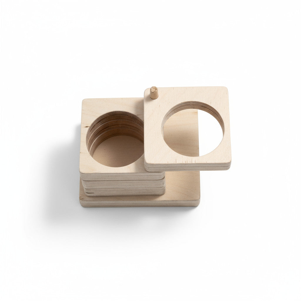 Wooden Pencil Holder, Small Desk Organizer for Kids, Handmade Wooden Pen Cup, Nursery Shelf Accessory - additional product photo