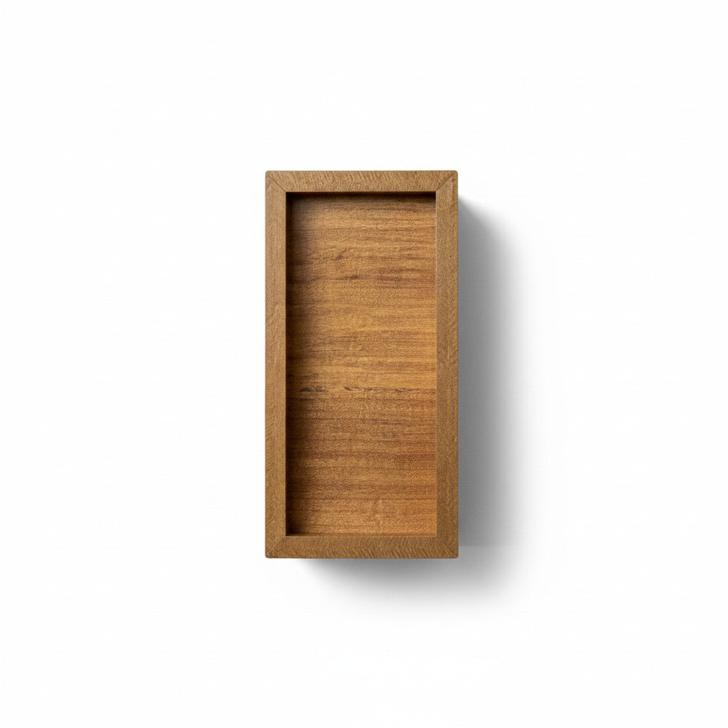 Double Pencil Holder in Coffee Brown, Wooden Desk Organizer, MDF Pen Cup for Home Office or Kids' Desk - additional product photo