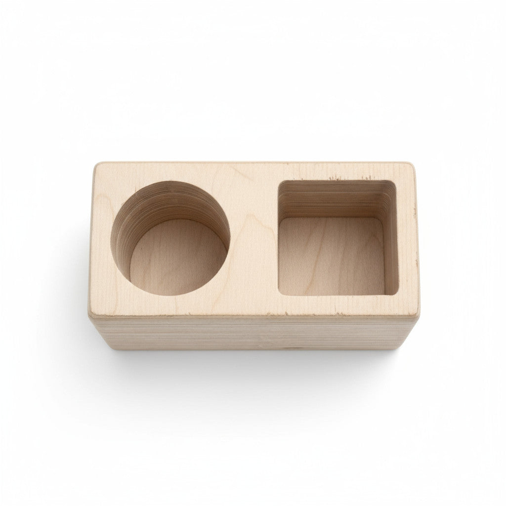 Double Pencil Holder Wooden Desk Organizer | Handmade Wooden Pen Cup for Kids Room, Classroom, Nursery Shelf - additional product photo