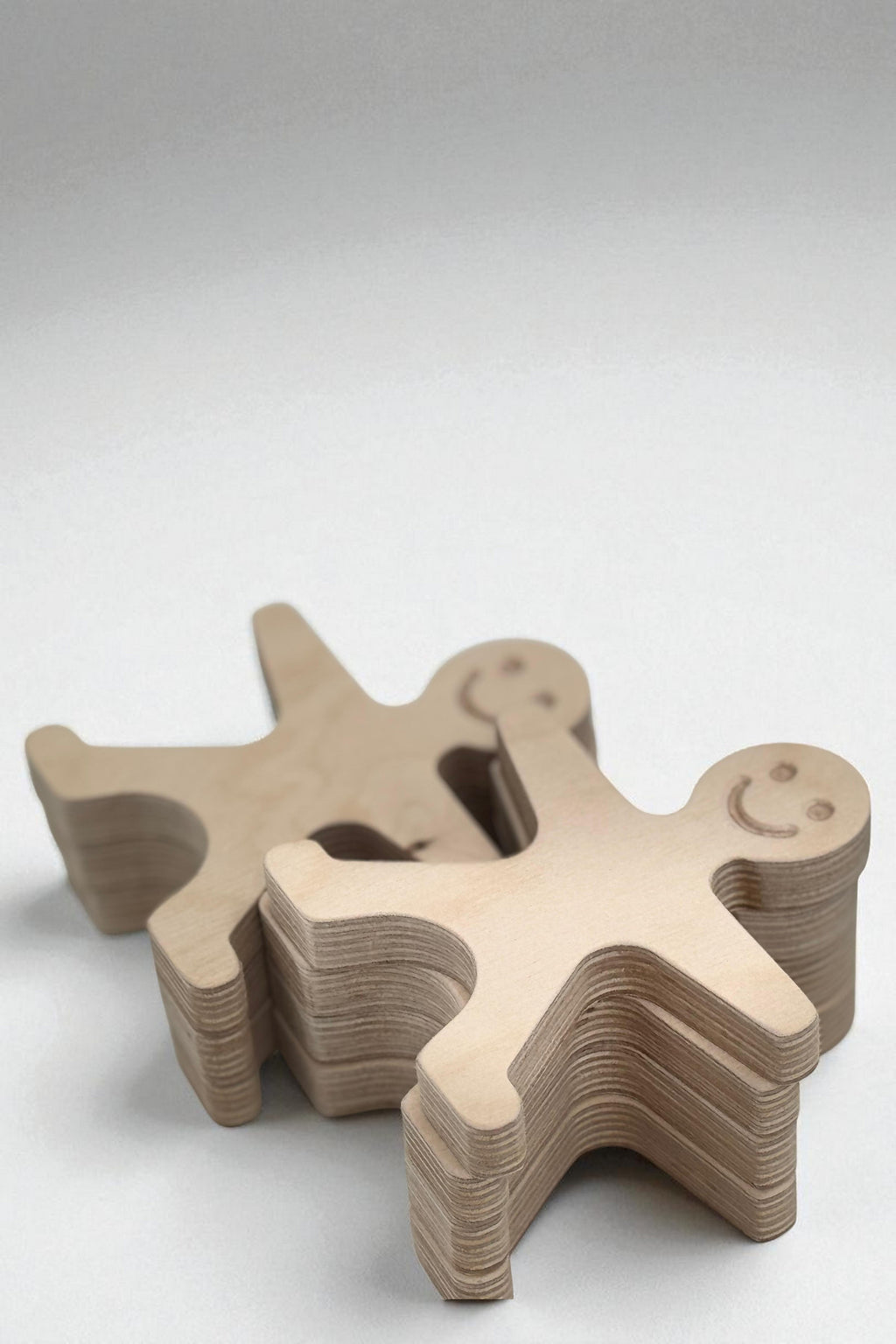 Wooden Man Puzzle Toy, Handmade Wooden Activity Toy, Simple Shape Puzzle for Kids - main product view