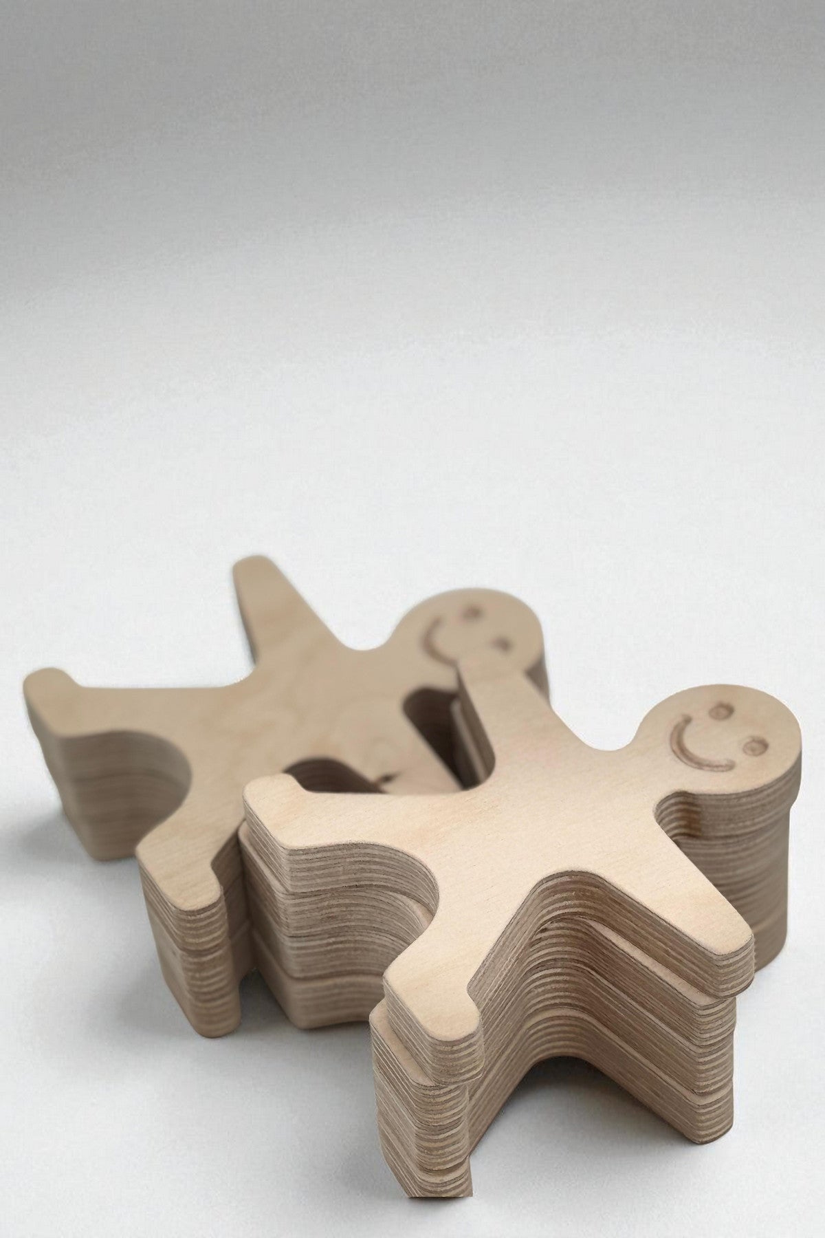 Wooden Man Puzzle Toy, Handmade Wooden Activity Toy, Simple Shape Puzzle for Kids - main product view