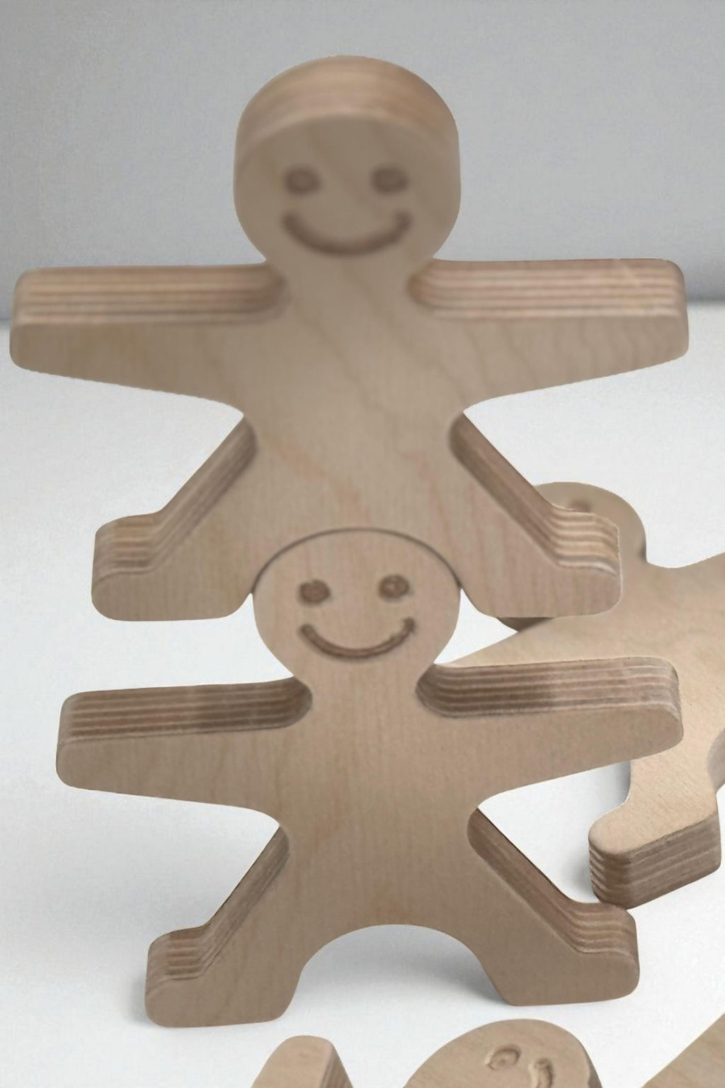 Wooden Man Puzzle Toy, Handmade Wooden Activity Toy, Simple Shape Puzzle for Kids - wood material and finish detail