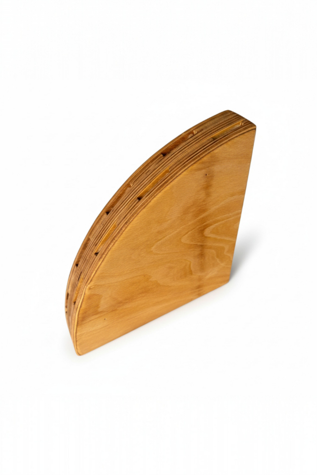 Polished Wooden Knife Stand, Handcrafted Knife Holder for Kitchen Counter Display - handmade wooden product detail