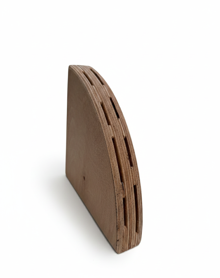 Polished Wooden Knife Stand, Handcrafted Knife Holder for Kitchen Counter Display - main product view