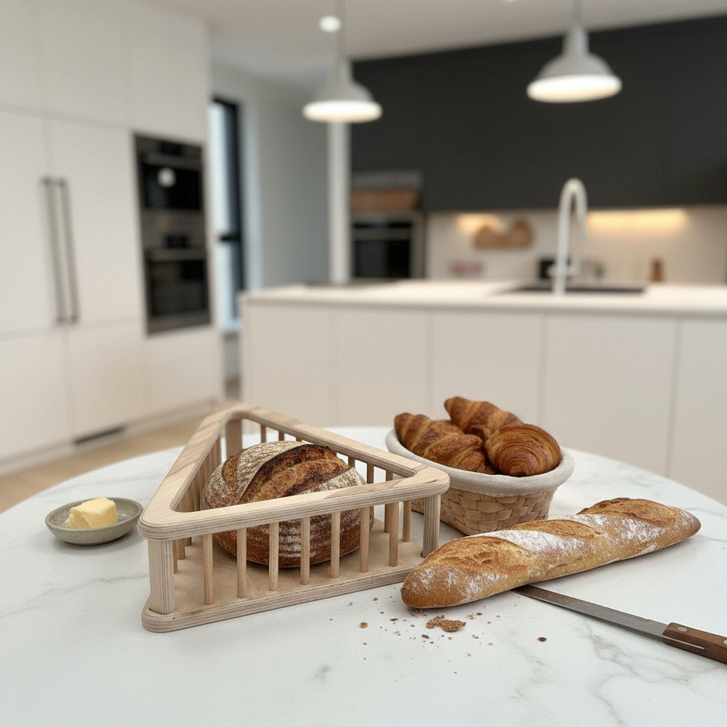 Wooden Triangle Basket, Decorative Storage Basket, Handmade Wooden Home Basket, Minimalist Triangle Tray, Natural Wood Organizer - size and shape detail