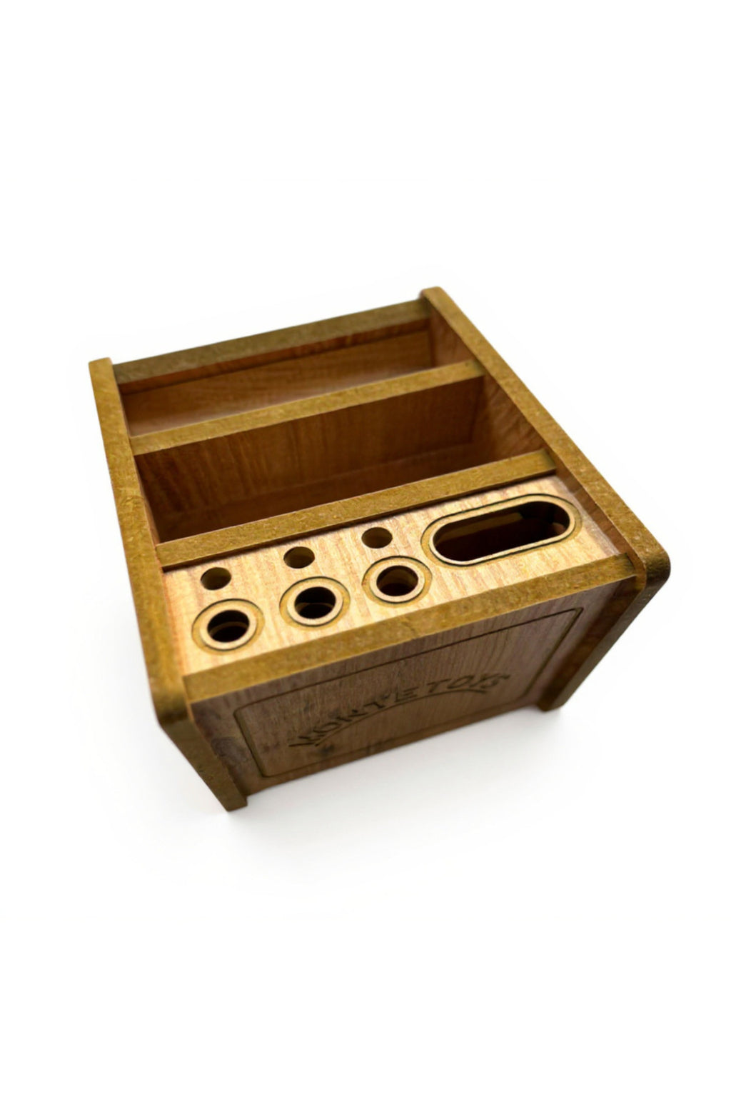 Multi-Purpose Wooden Laptop Stand | Adjustable Desk Table for Work, Reading, And Everyday Use - close up of the product detail