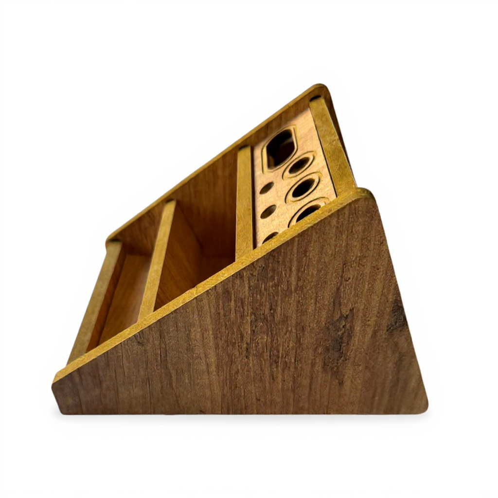 Multi-Purpose Wooden Laptop Stand | Adjustable Desk Table for Work, Reading, And Everyday Use - handmade wooden product detail