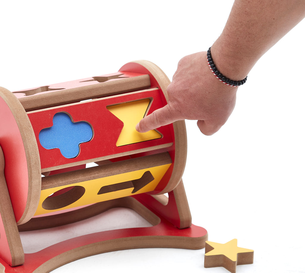 Colorful Wooden Clock Puzzle Toy | MDF Time Learning Activity for Kids Room - additional product photo