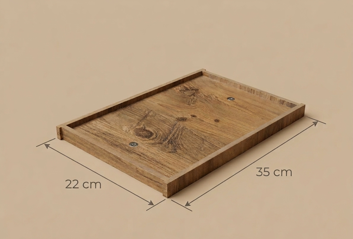 Wooden Lidded Box, MDF Storage Box with Lid, Handmade Keepsake Box, Minimalist Gift Box, Small Organizer Box - styled use and display idea