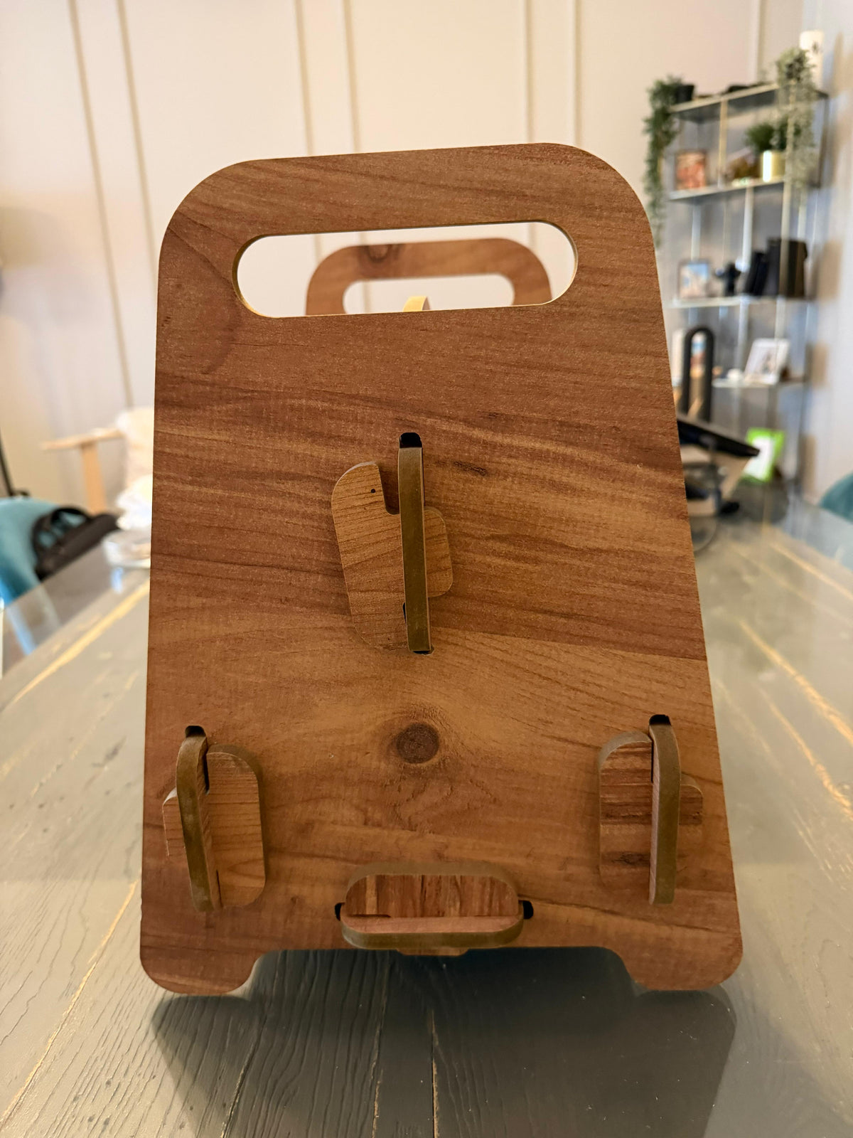 Wooden Kitchen Organizer Shelf | MDF Countertop Storage Rack for Home Organization - styled use and display idea
