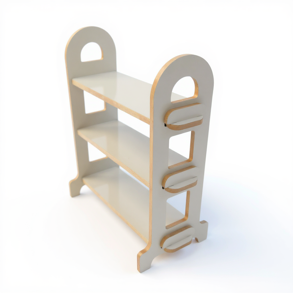 Wooden Kitchen Organizer Shelf | MDF Countertop Storage Rack for Home Organization - styled use and display idea
