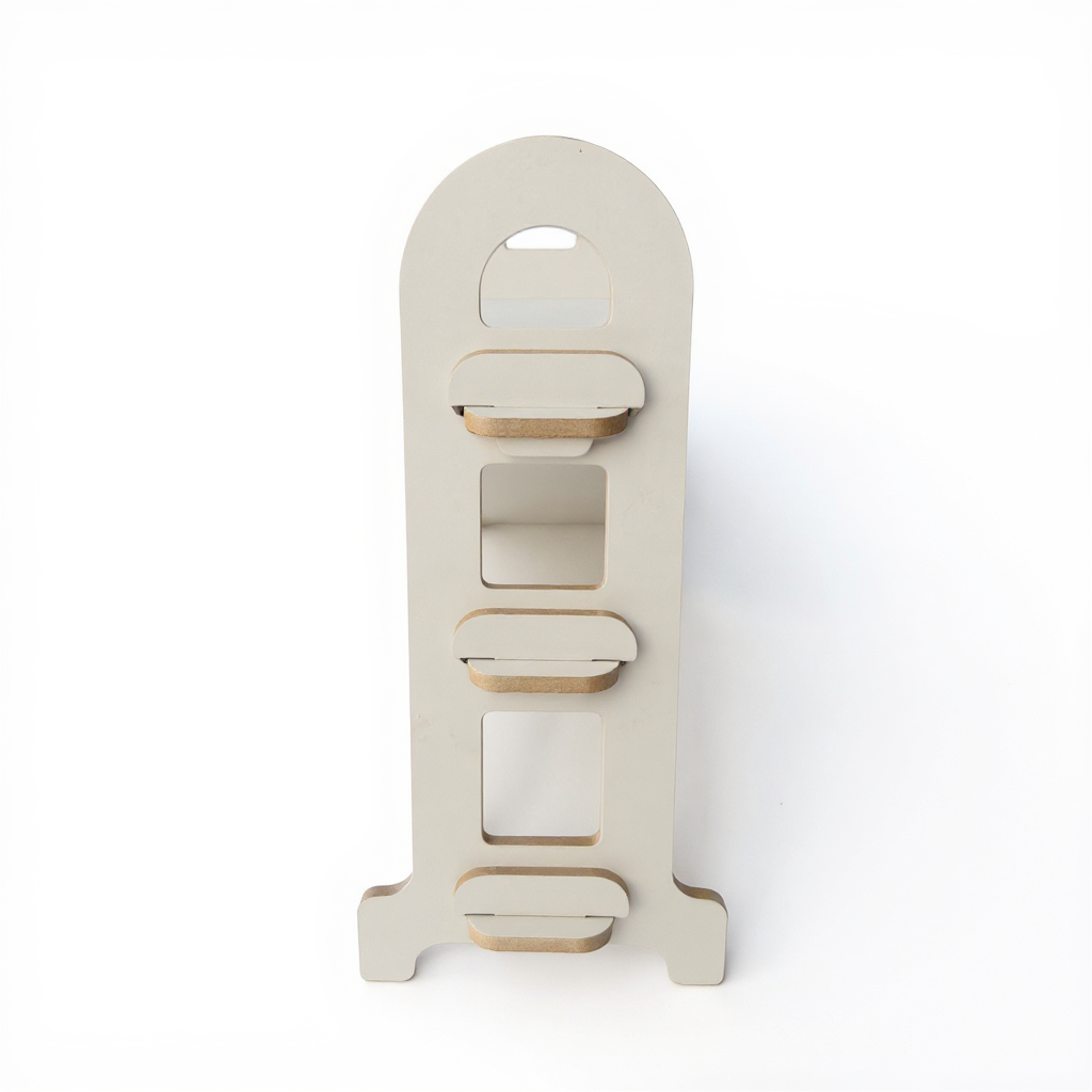 Wooden Kitchen Organizer Shelf | MDF Countertop Storage Rack for Home Organization - detail view for shoppers