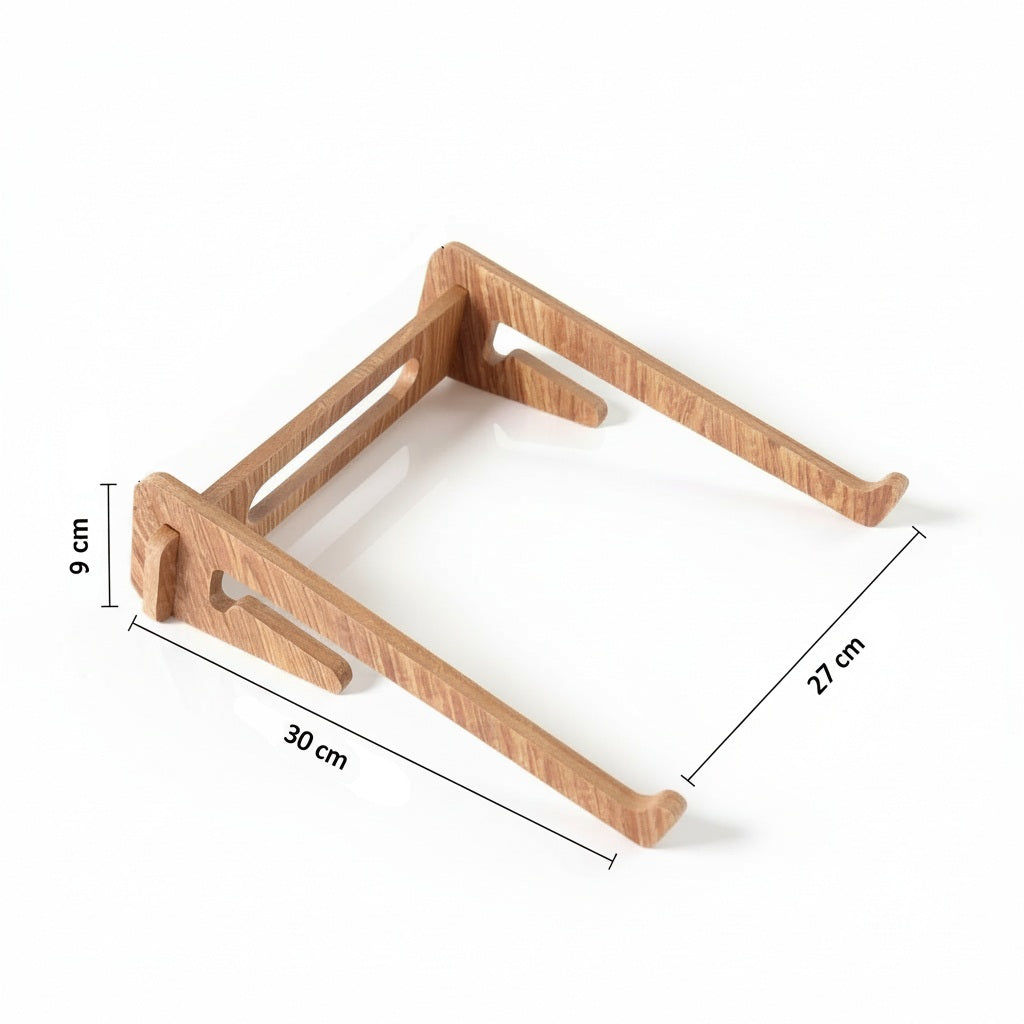 Wooden Balance Stacking Game, Coffee Color Jenga-Style Toy, MDF Activity Toy - wood material and finish detail