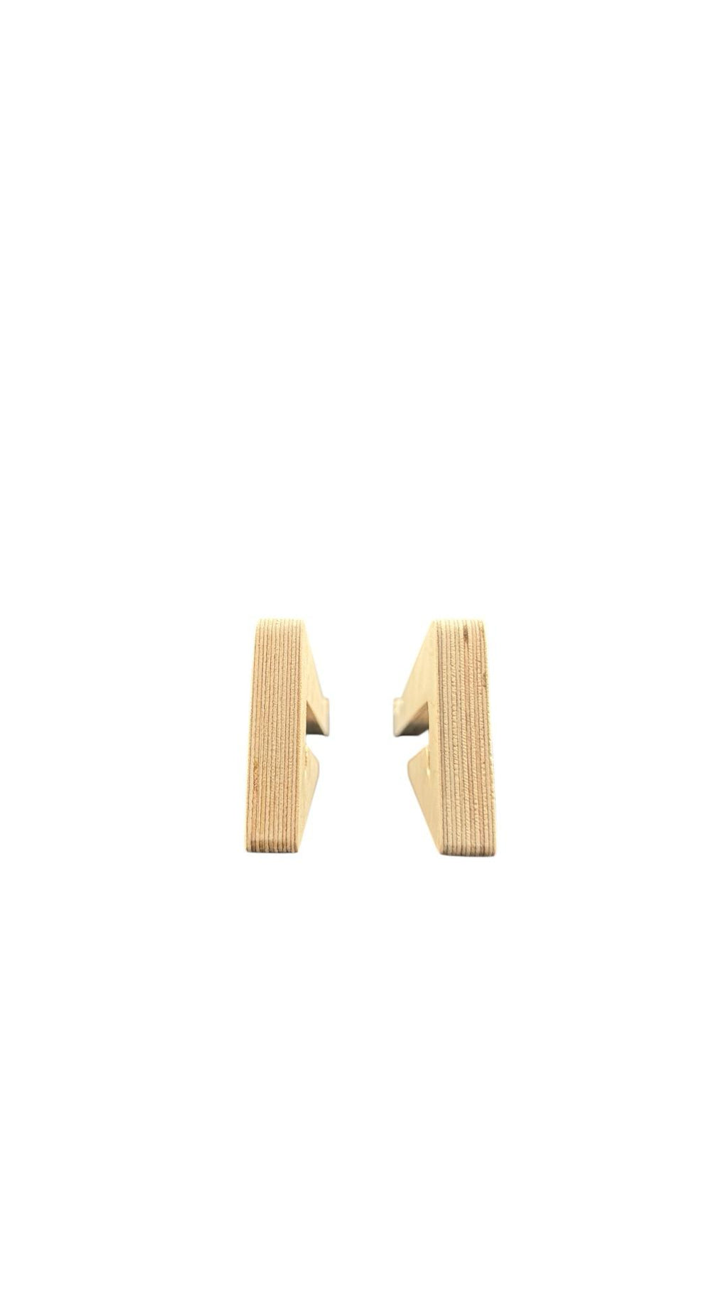 Beech Wood Double Wall Shelf, Wall-Mounted Wooden Shelf for Nursery or Kids Room, Handmade Storage Display Shelf - detail view for shoppers