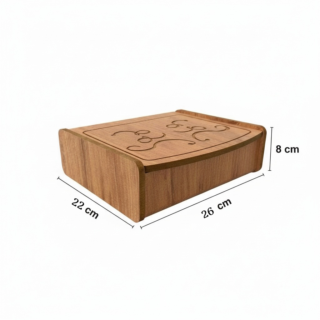 Beech Wood Single Wall Shelf, Small Wooden Wall Mounted Shelf for Nursery, Kids Room or Home Storage - detail view for shoppers