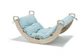 Arch Rocker Swing with Mint Green Color Pillow, Wooden Rocker Montessori Toys for Kids - Etsy source listing image