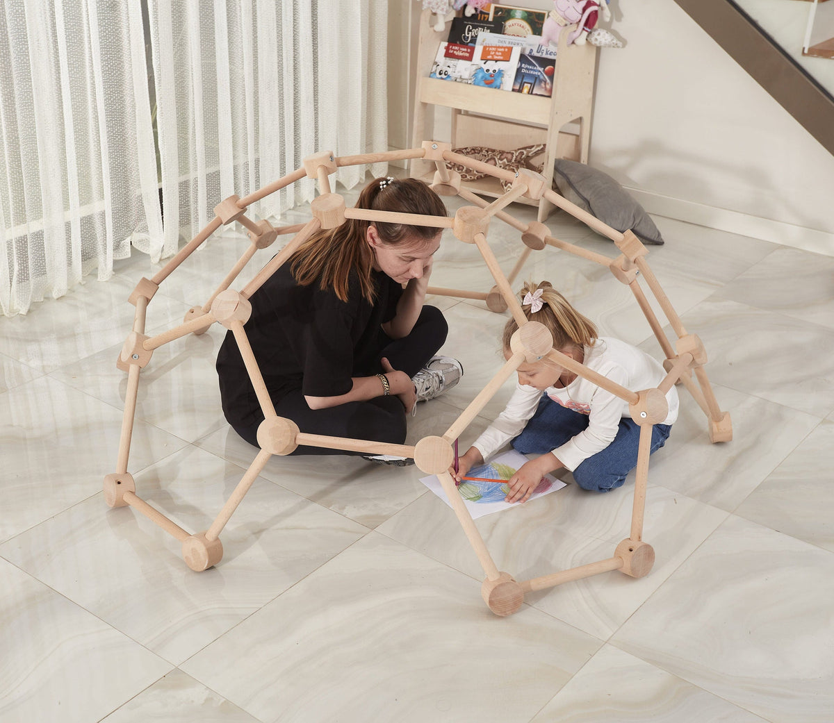 Wooden Spider Climber Dome: Montessori Toy for Toddlers - Etsy source listing image
