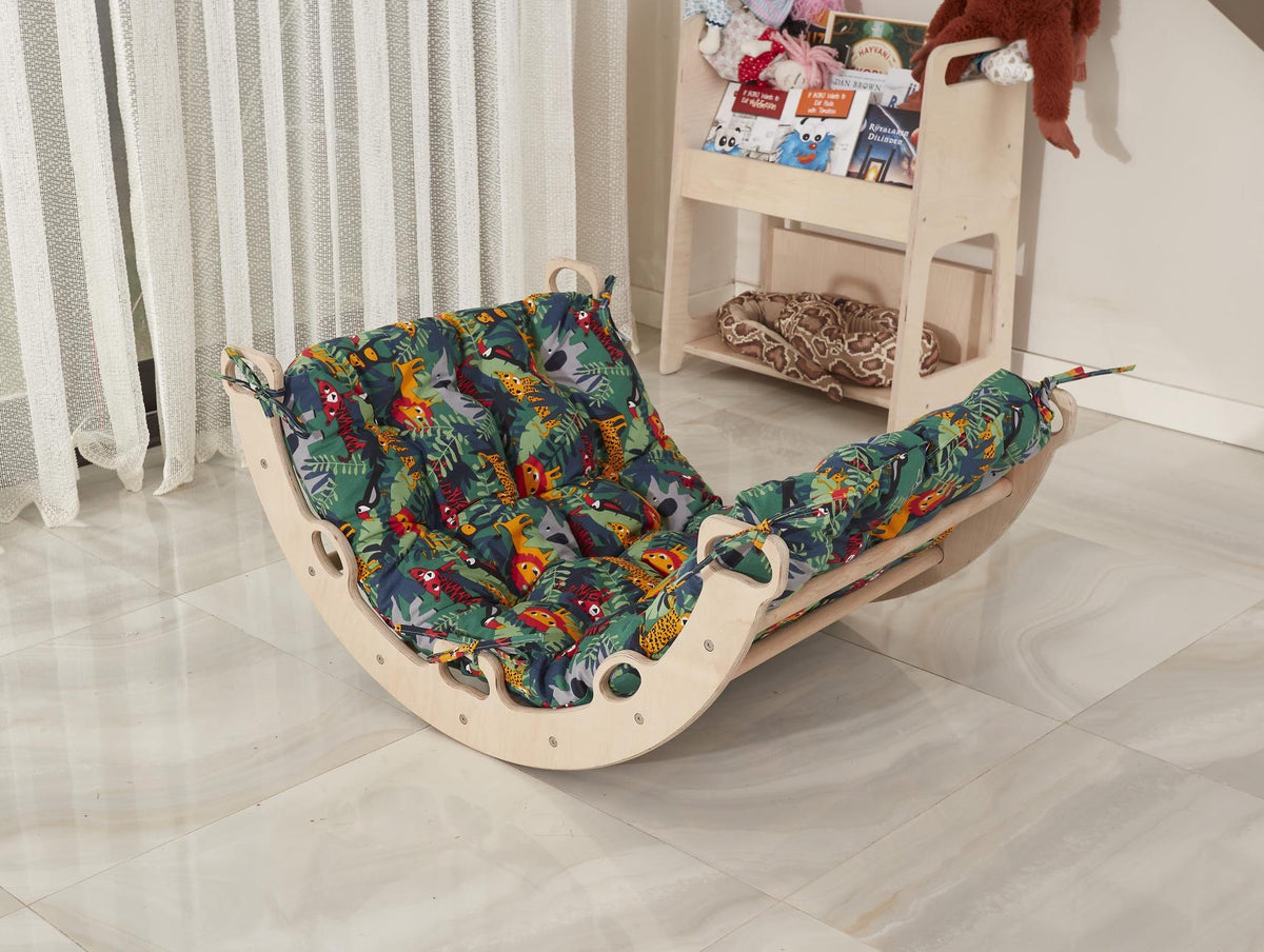 Medium Pikler Arch with Organic Cotton Cushion, Indoor Play Gym - Etsy source listing image