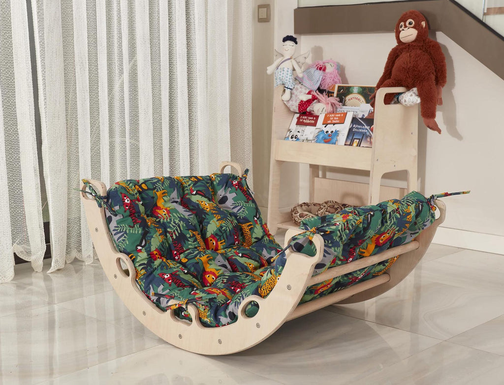 Medium Pikler Arch with Organic Cotton Cushion, Indoor Play Gym - Etsy source listing image