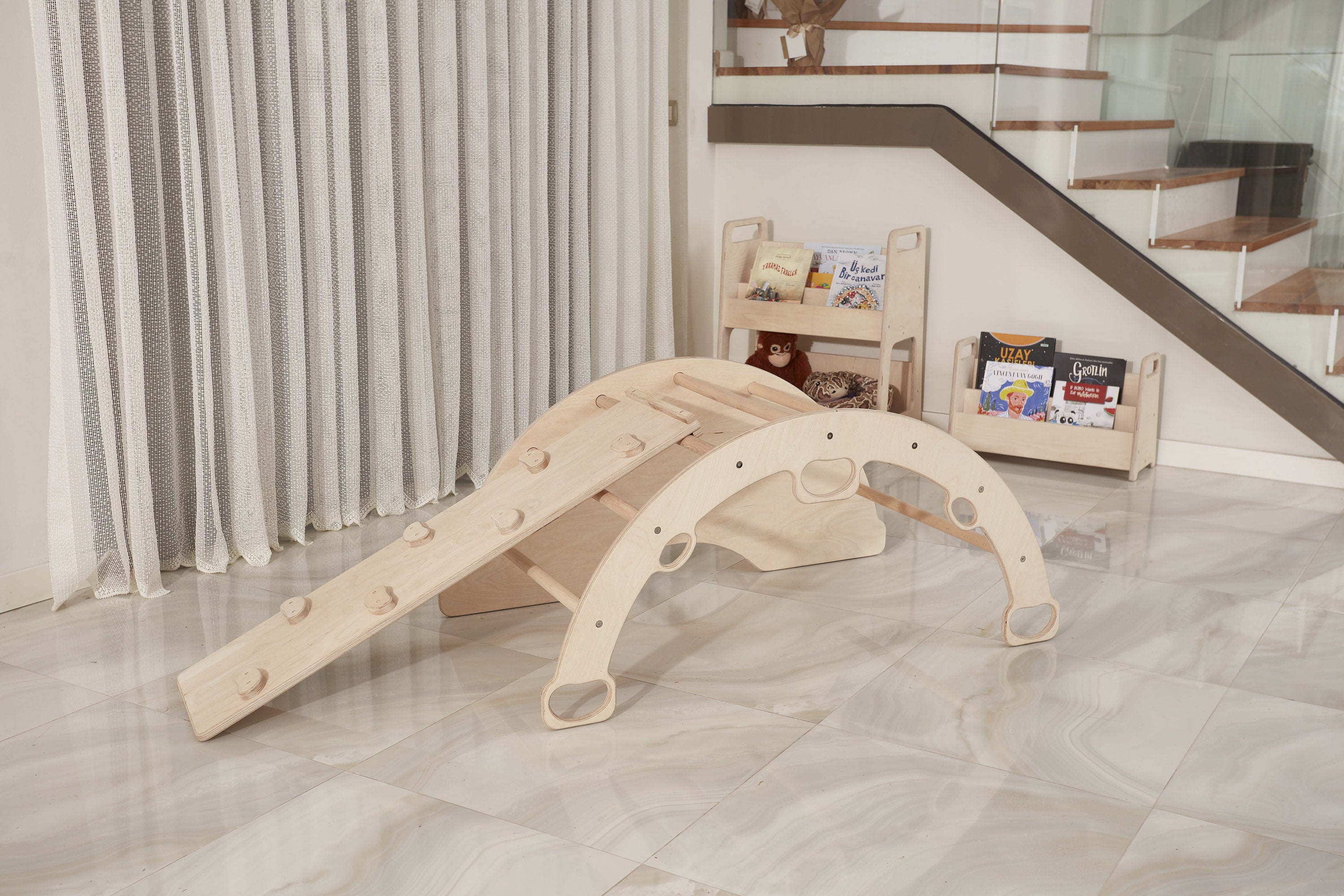 Wooden Climbing Table Arch 2 in1 Montessori Swing, Toddler & Baby Toys | Kids Birthday gift - Etsy source listing image