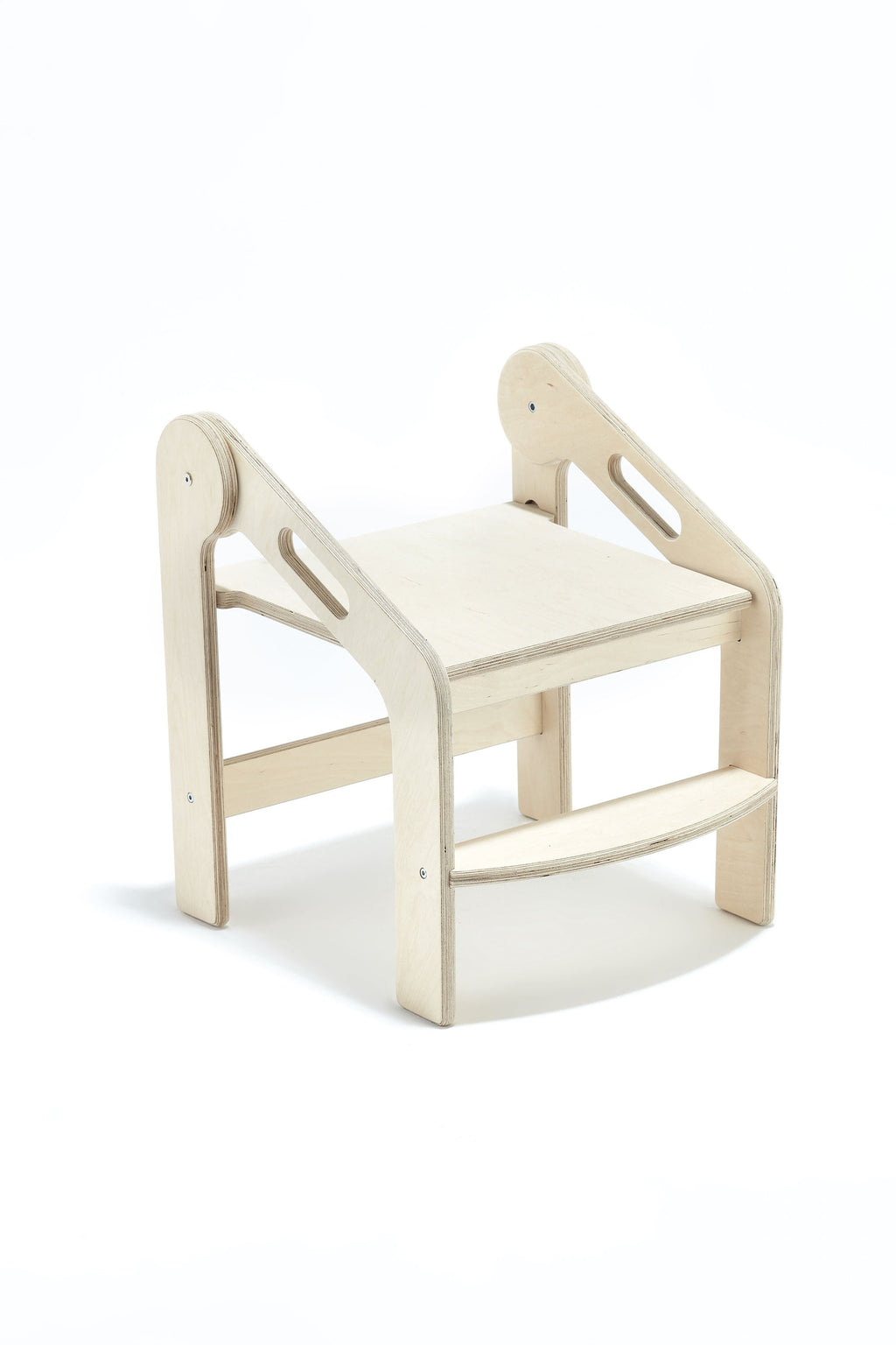 Folding Birchwood Step Stool: Toddler Learning Tower - Etsy source listing image
