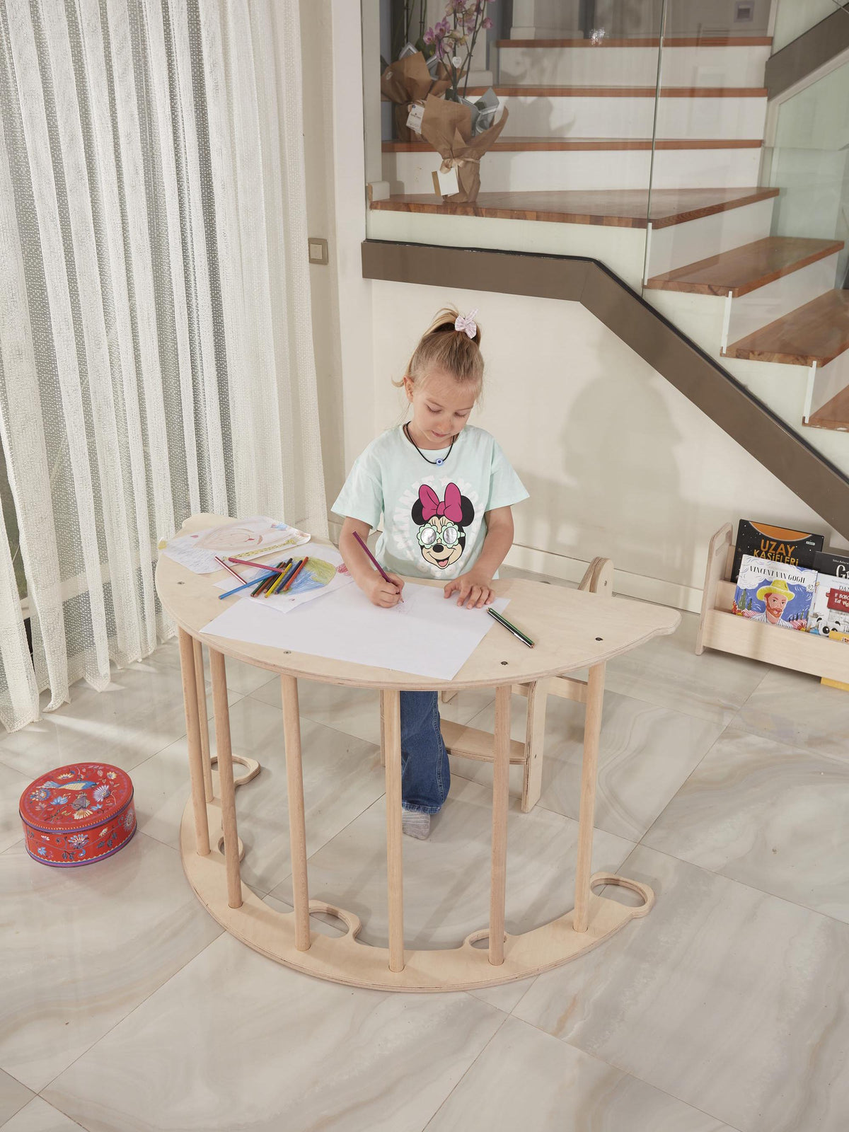 Wooden Climbing Table Arch 2 in1 Montessori Swing, Toddler & Baby Toys | Kids Birthday gift - Etsy source listing image