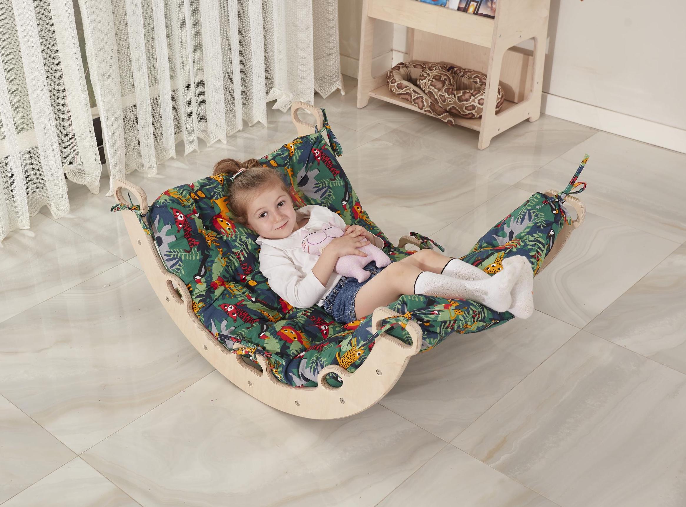 Medium Pikler Arch with Organic Cotton Cushion, Indoor Play Gym - Etsy source listing image