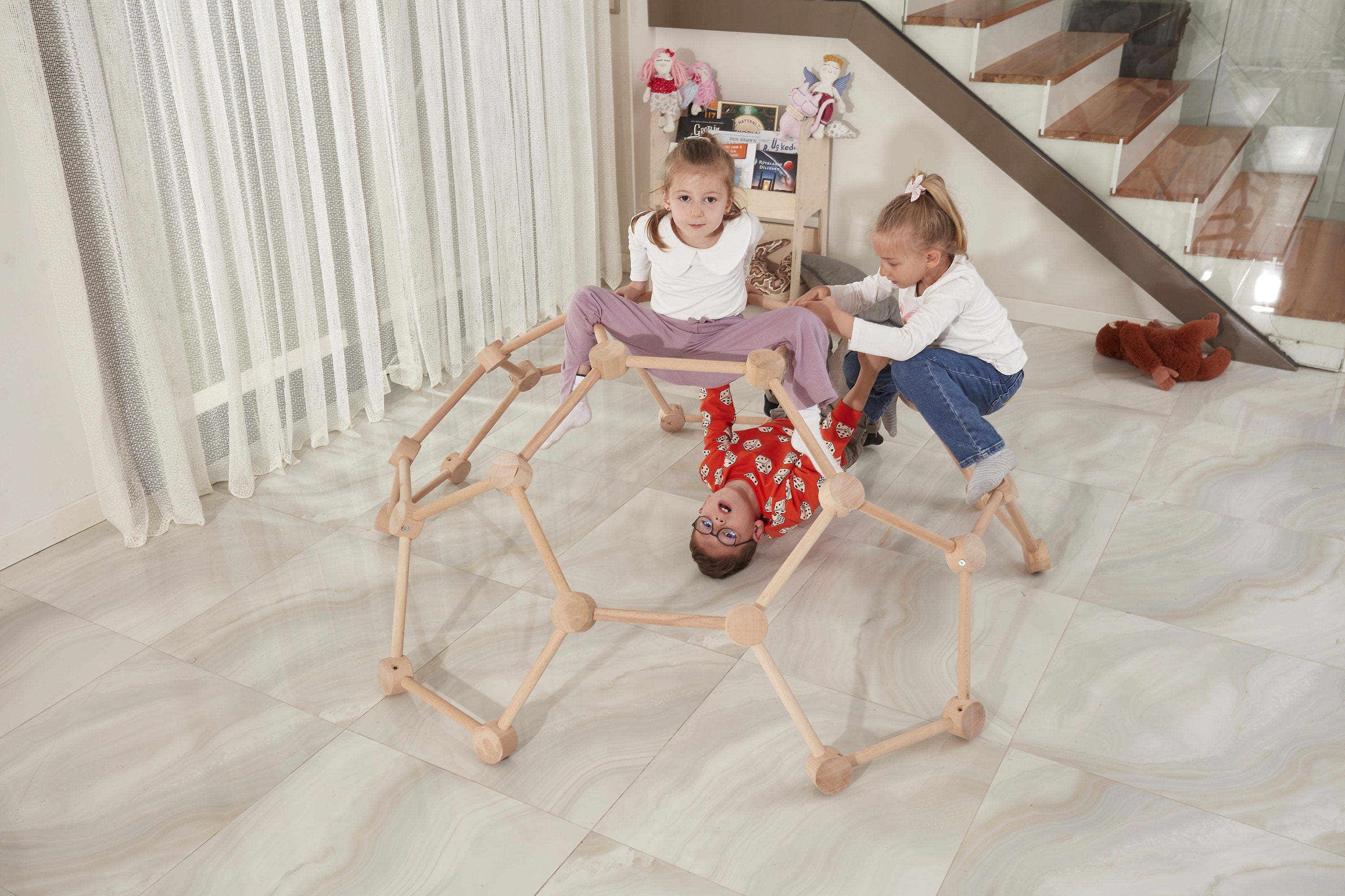 Wooden Spider Climber Dome: Montessori Toy for Toddlers - Etsy source listing image