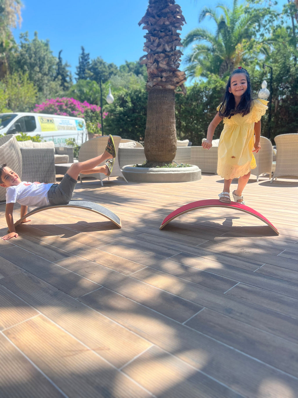 Wooden Balance Board for Toddler: Montessori Wobble Toy - Etsy source listing image