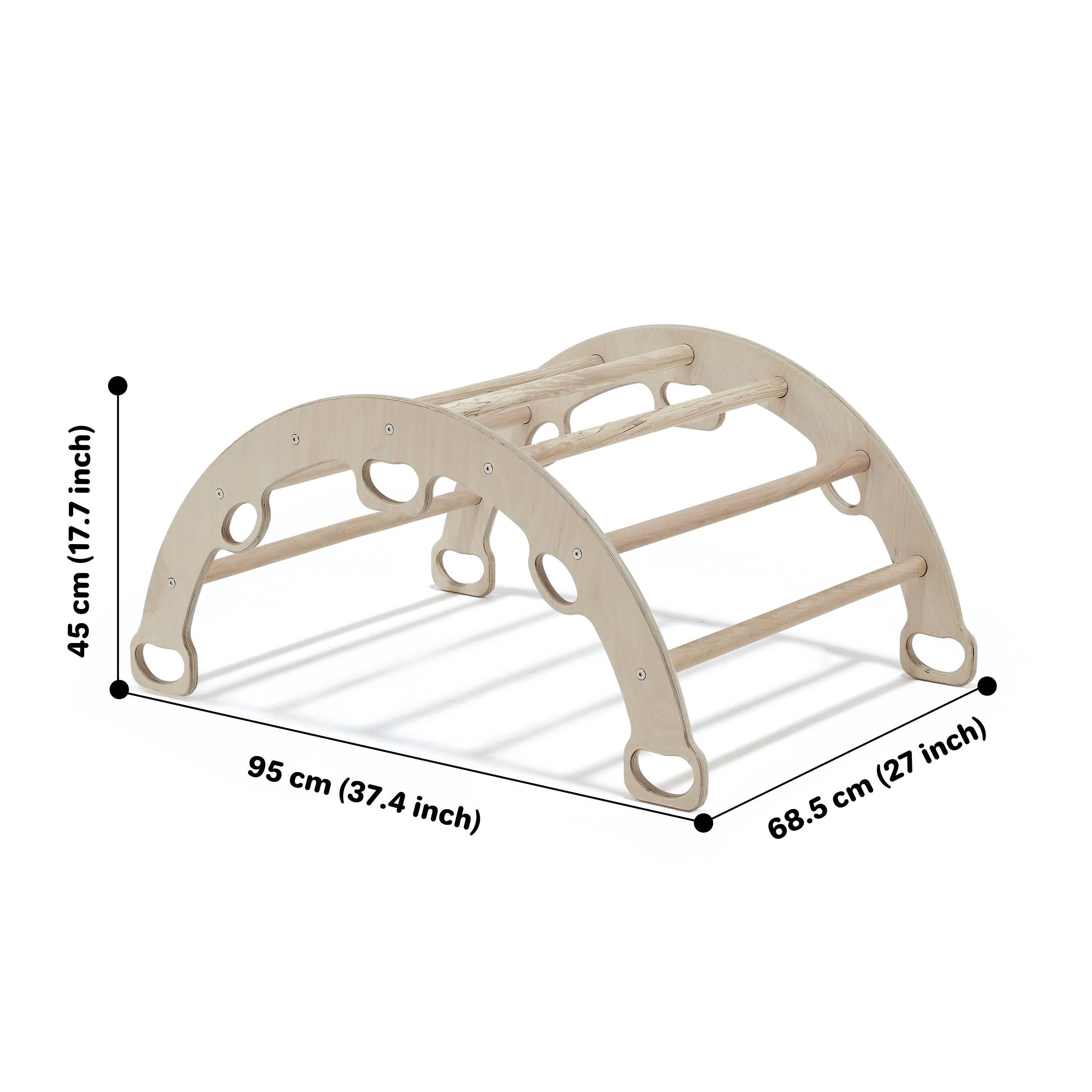 Medium Pikler Arch with Organic Cotton Cushion, Indoor Play Gym - Etsy source listing image
