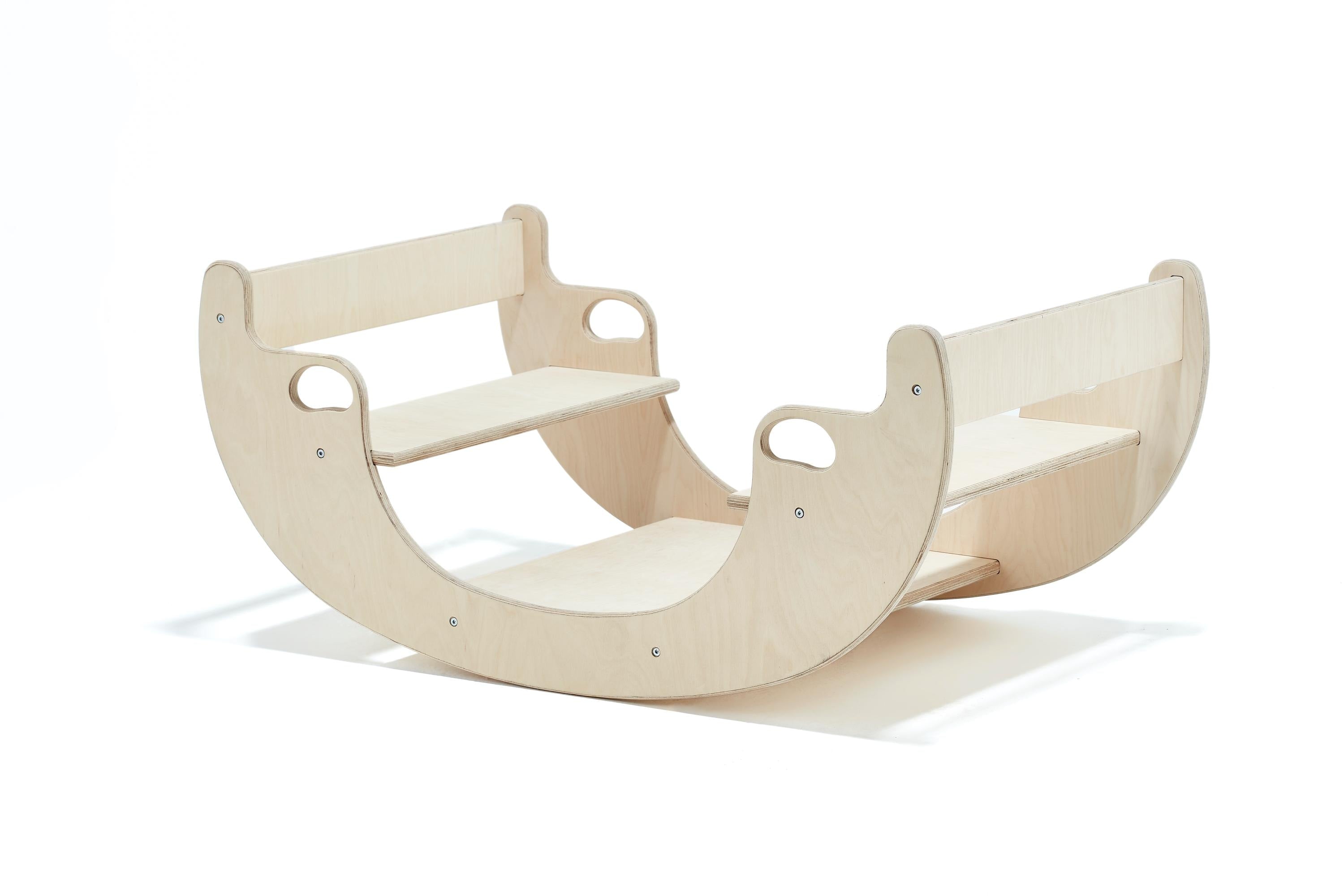 Montessori Wooden Seesaw & Table Chair Set: Birch Toddler Swing - Etsy source listing image