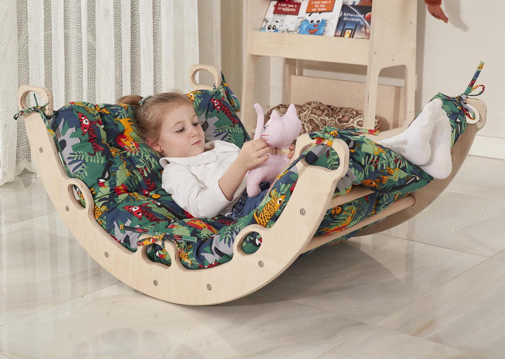 Medium Pikler Arch with Organic Cotton Cushion, Indoor Play Gym - Etsy source listing image
