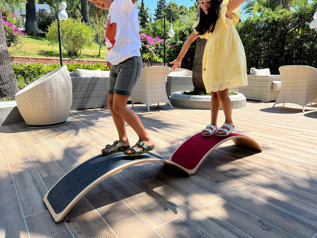 Wooden Balance Board for Toddler: Montessori Wobble Toy - Etsy source listing image