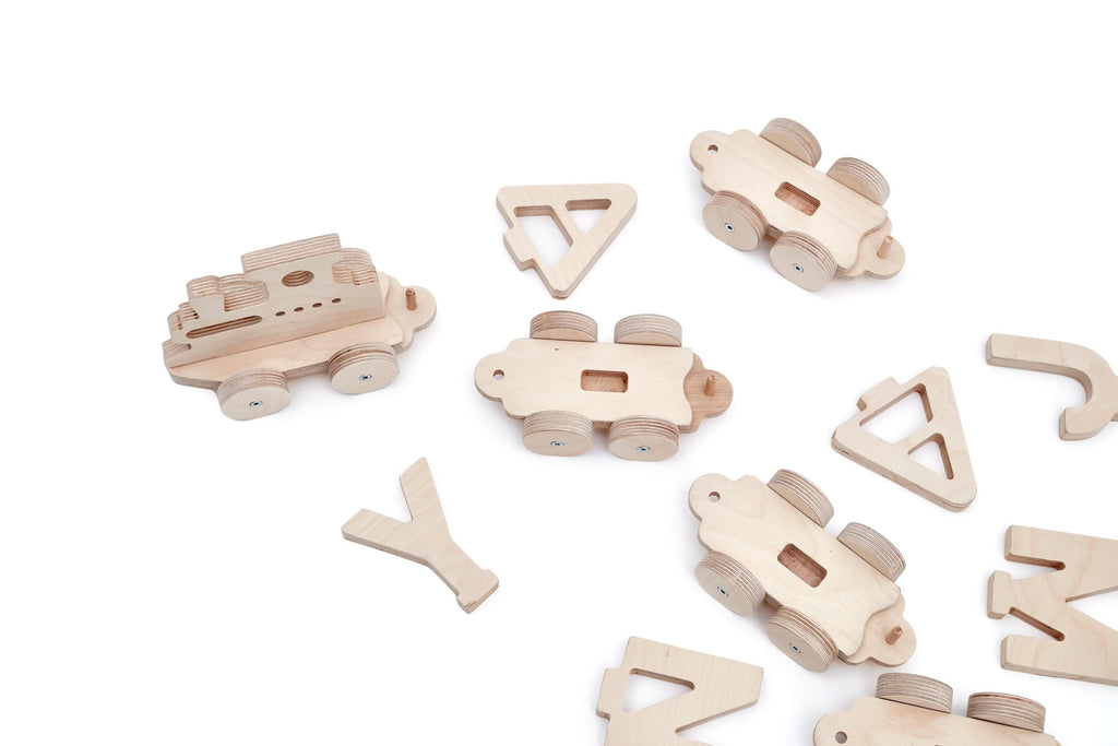 Handmade Wooden Train Toy: Personalized Montessori Gift - Etsy source listing image