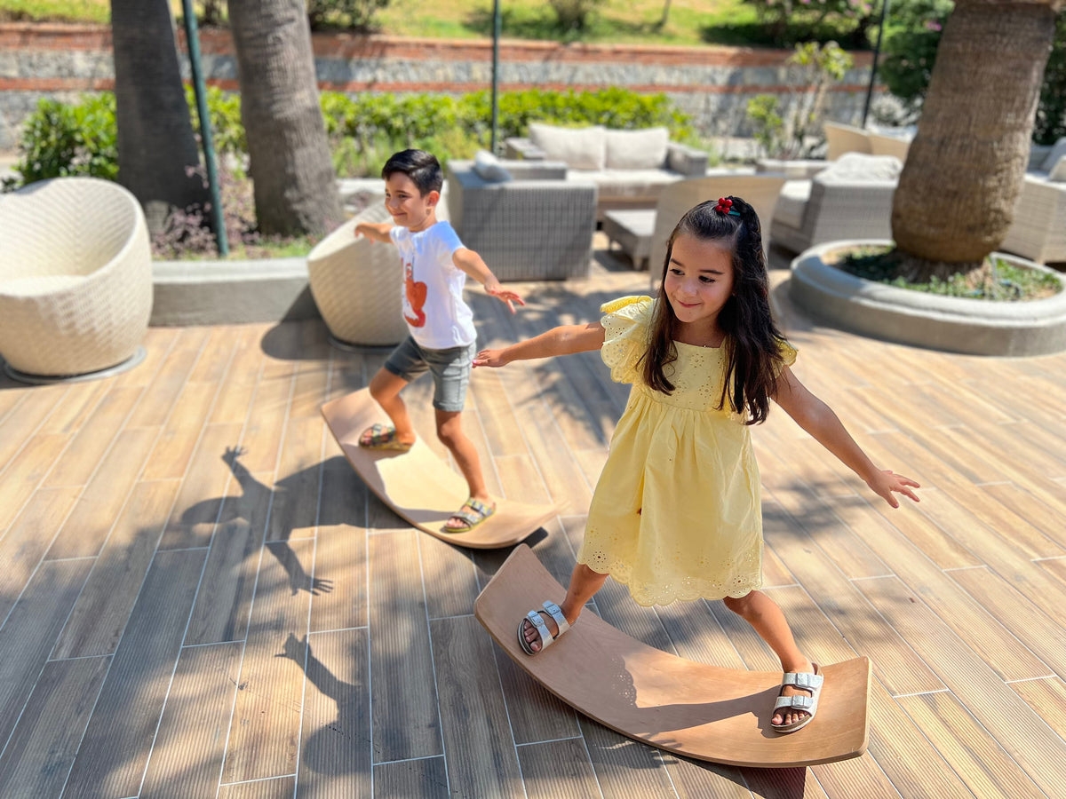 Wooden Balance Board for Toddler: Montessori Wobble Toy - Etsy source listing image